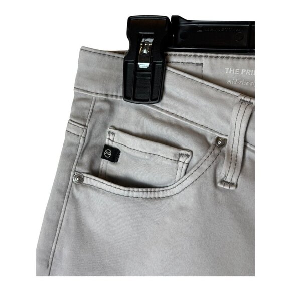 AG Adriano Goldschmied Jeans Women 26 Gray The Prima Mid Rise Cigarette Crop‎ - Picture 5 of 10